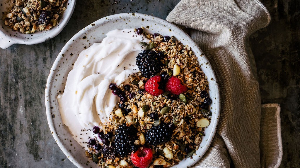 Image of Handcrafted Paleo Macadamia and Cranberry Granola  Bowl