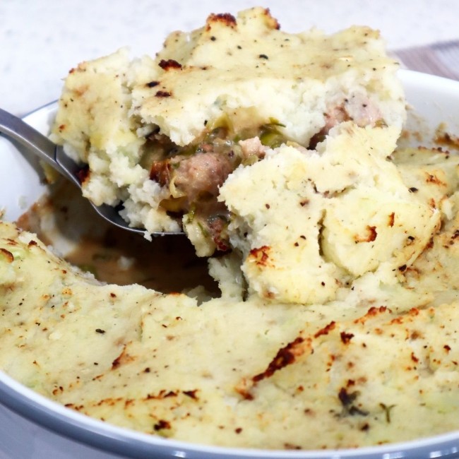 Image of Sausage & Leek Mash Pie