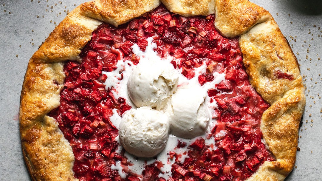 Image of Strawberry Rhubarb Galette