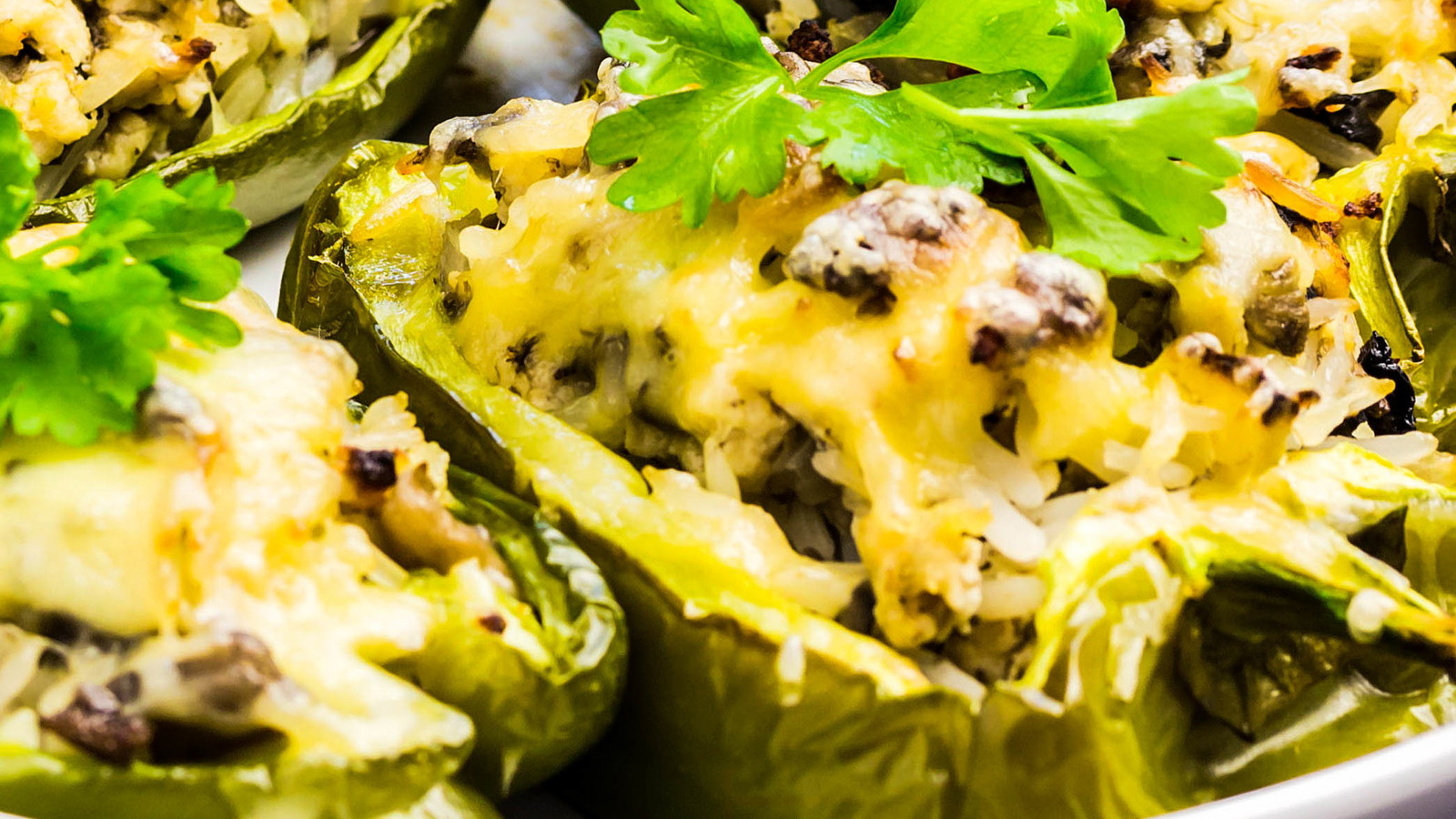 Image of Stuffed Bison Poblano Peppers