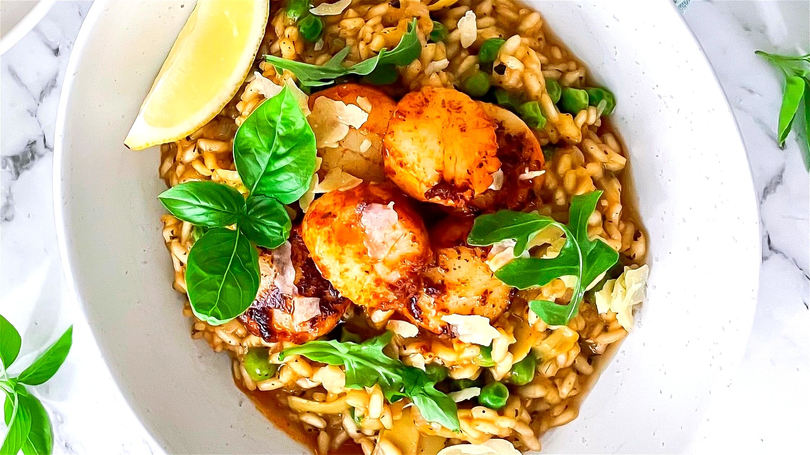 Image of Creamy Risotto with Spicy Peri Peri Scallops