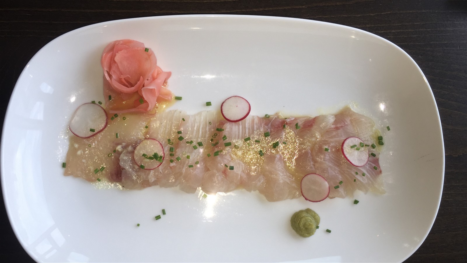 Image of Kanpachi Sashimi with Citrus Ginger Sauce