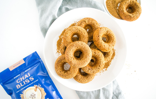 Image of Healthy Gluten-free Chai Spiced Donuts