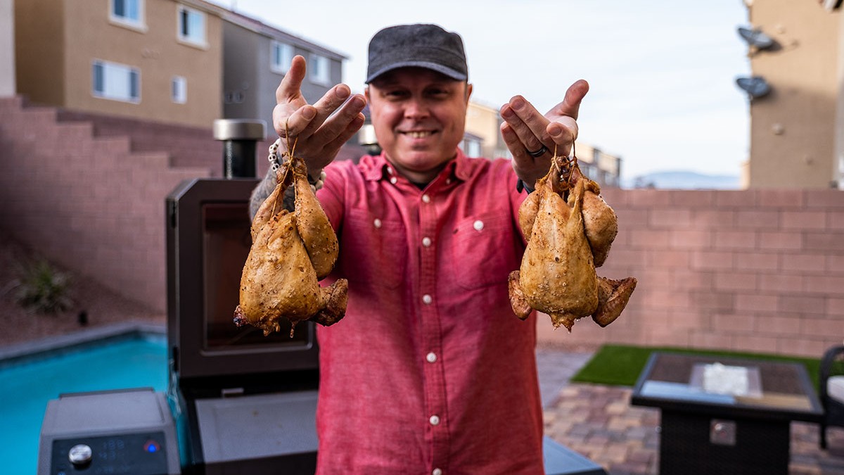 Image of Beer Brined Smoked Cornish Hens