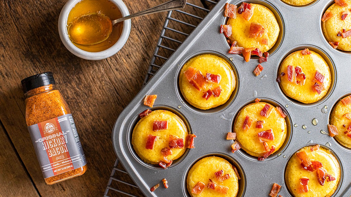 Image of Honey Cornbread Muffins on the Grill