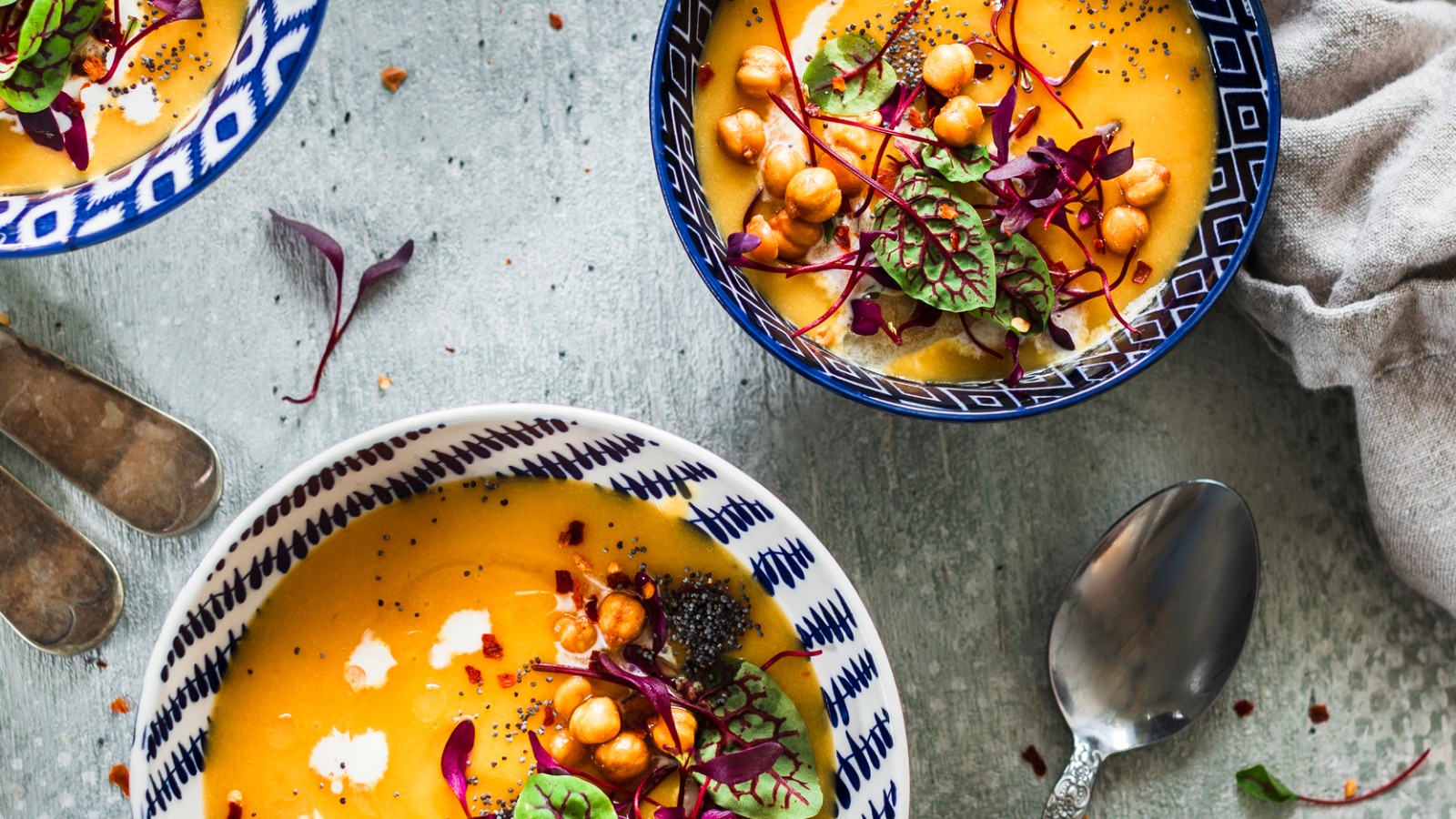 Image of Spiced Carrot Tahini Soup