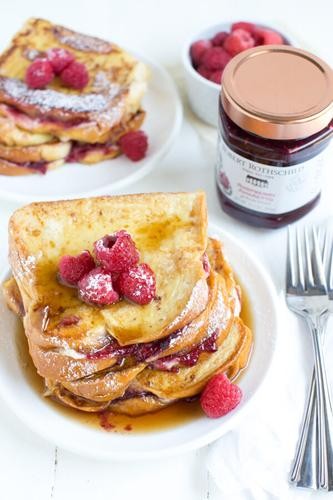 Image of Raspberry Cheesecake Stuffed Brioche French Toast