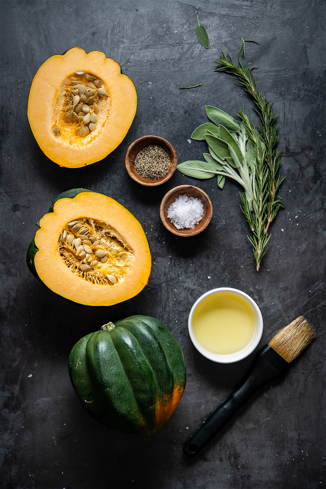 Grilled Acorn Squash with Rosemary & Sage – Louisiana-Grills