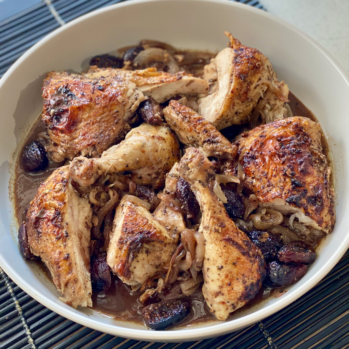Pomegranate-glazed Roasted Chicken With Figs