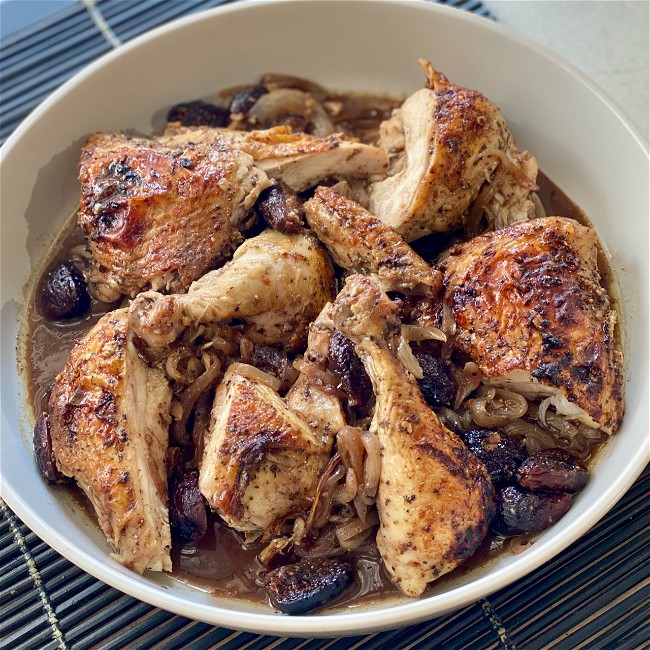 Image of Pomegranate-glazed Roasted Chicken With Figs