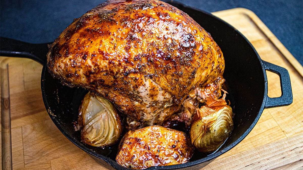 Image of Bourbon Glazed Smoked Turkey Breast