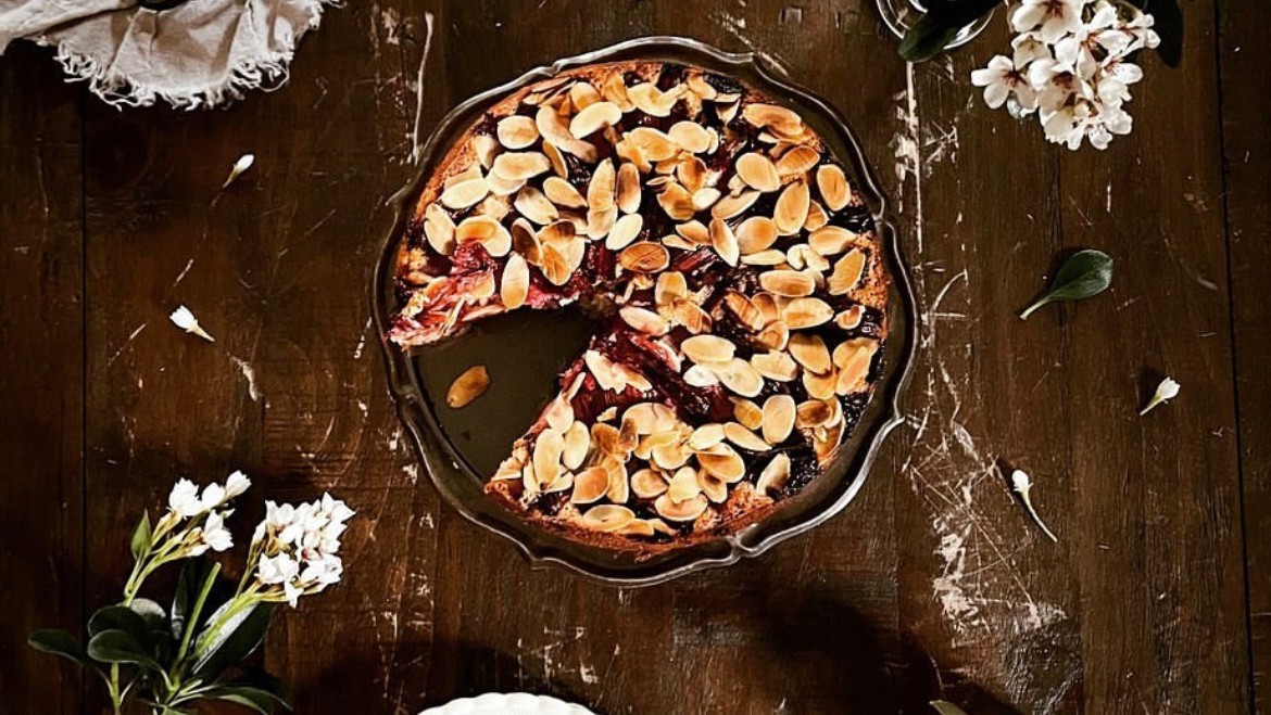 Image of Rhubarb Almond Cake