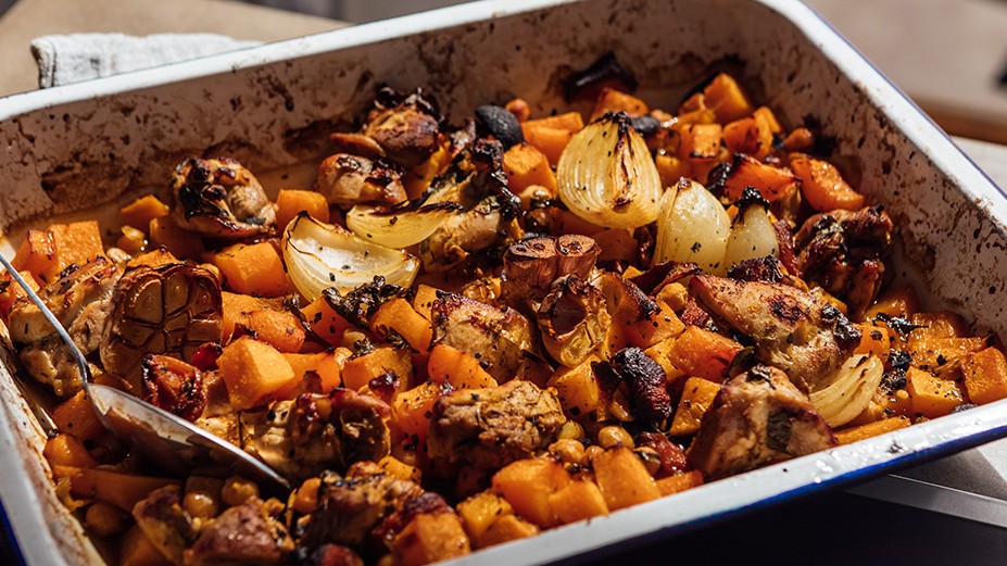 Image of Moroccan Apricot Chicken Traybake