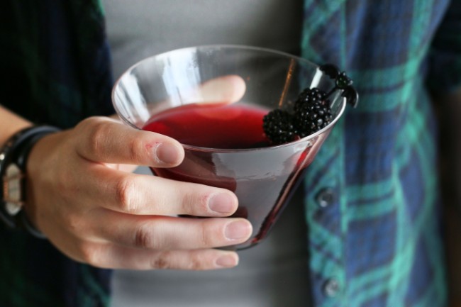 Image of Witchy Pomegranate Blackberry Martini