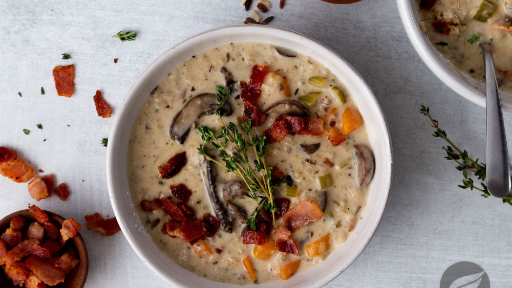 Image of Creamy Mushroom & Wild Rice Soup