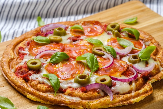 Image of Keto Chaffle Pizza