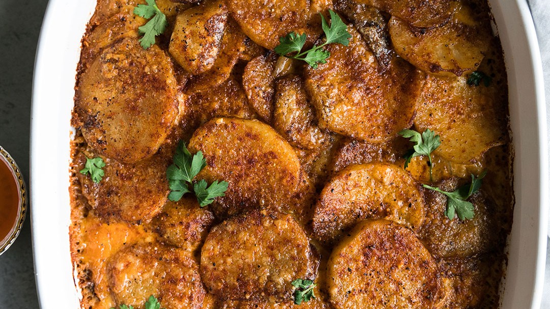 Image of Honey Tahini Glazed Potatoes 