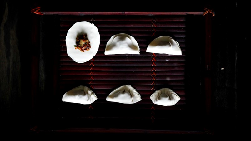 Image of Pork & Prawn Steamed Dumplings with Sichuan Oil