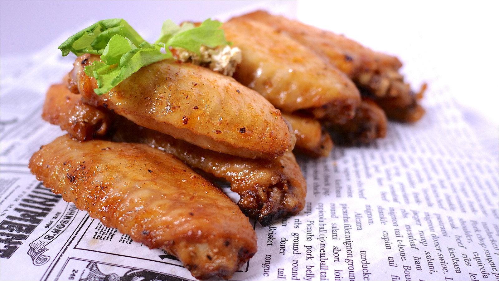 Image of BBQ Chicken in Wings in Air fryer