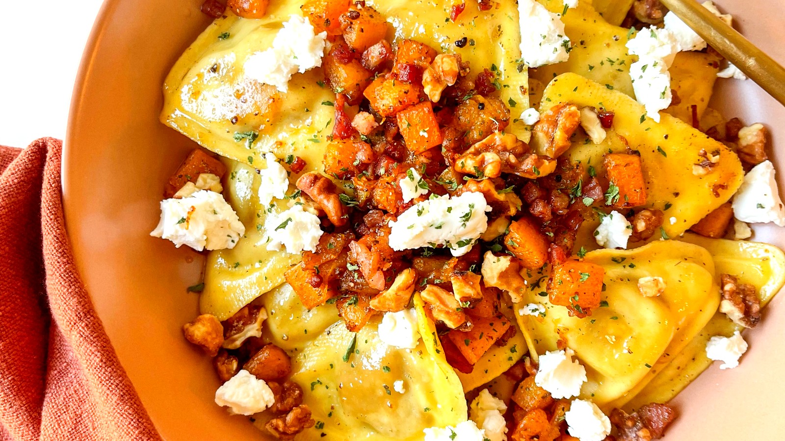 Image of Brown Butter Butternut Squash Ravioli