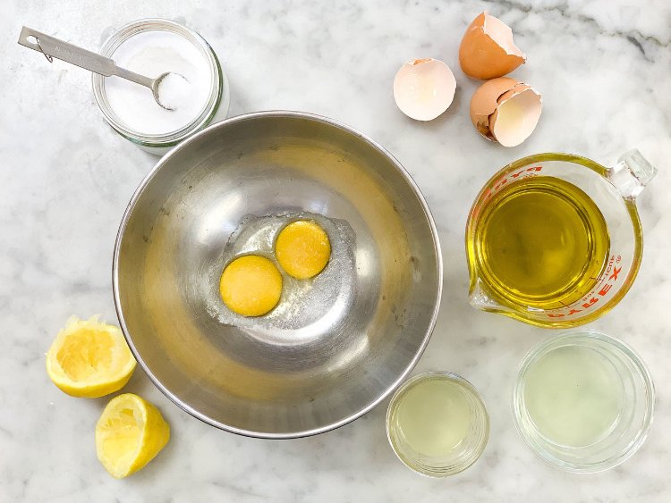 Image of In a medium sized mixing bowl, whisk egg yolks and...