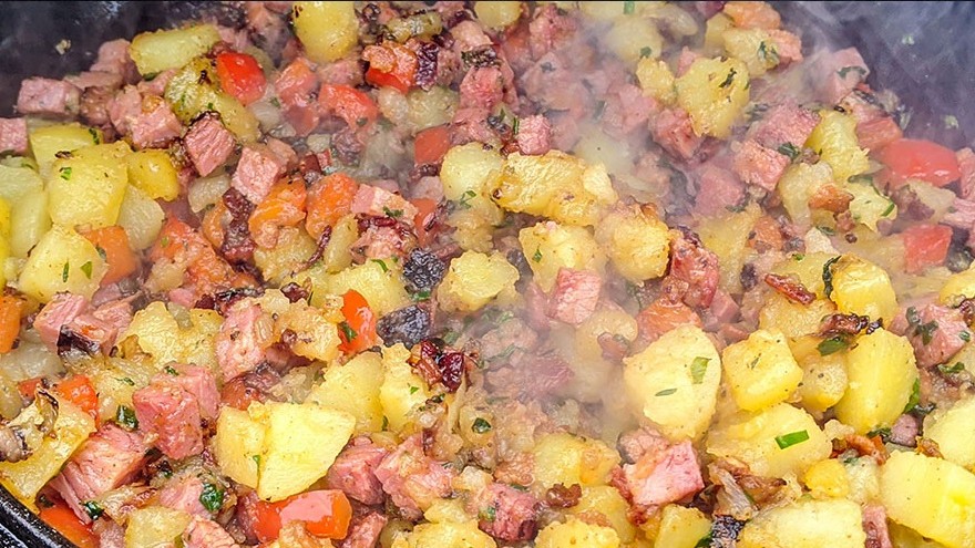 Image of Smoked Corned Beef Brisket Hash Recipe