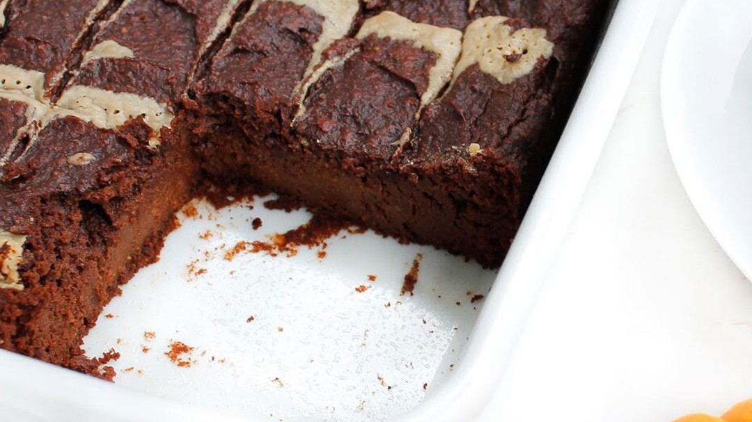 Image of Vegan Pumpkin Tahini Brownies