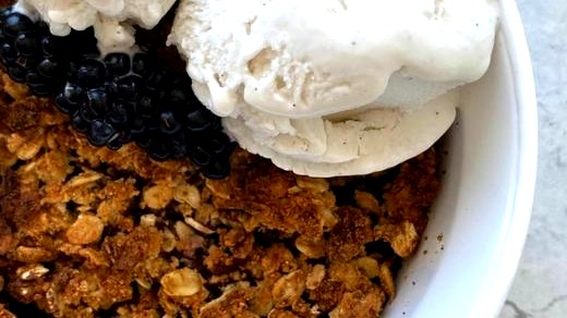 Image of High Protein Blackberry Crumble
