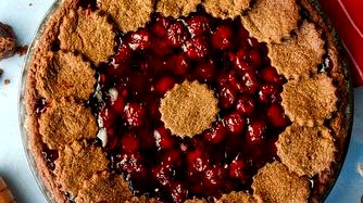 Image of Chocolate Pie with Cherry Filling