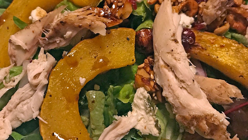 Image of Salad with Roasted Squash and Candied Nuts