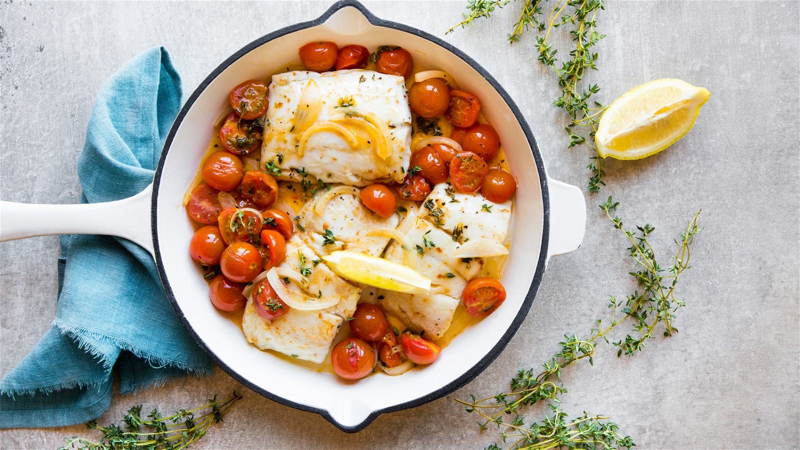 Image of Mediterranean Baked Halibut