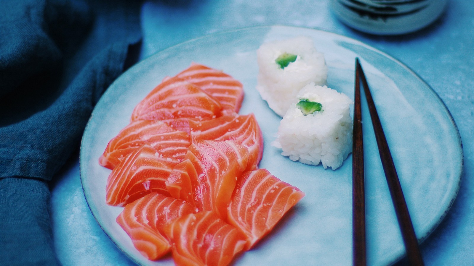 Image of Simple Salmon Sashimi with Soy Dressing