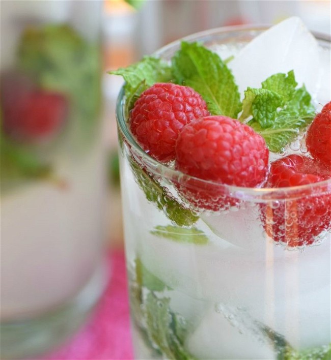 Image of Raspberry Lemonade Mojito Mocktail