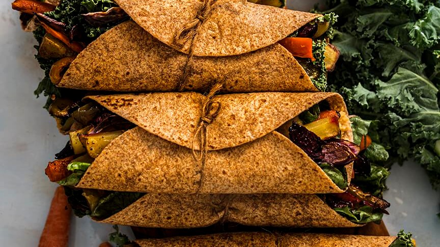 Image of Roasted Veggies Lettuce Wrap