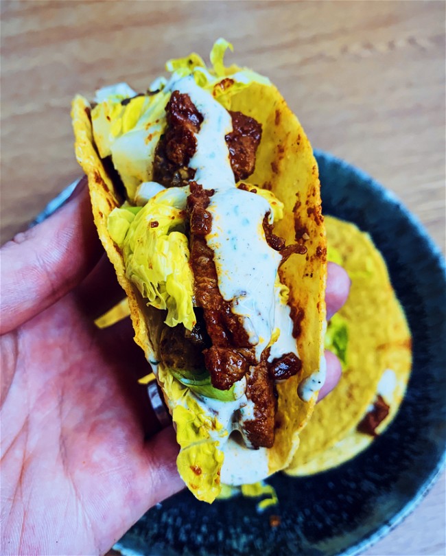 Image of Beef and Blue Cheese Tacos