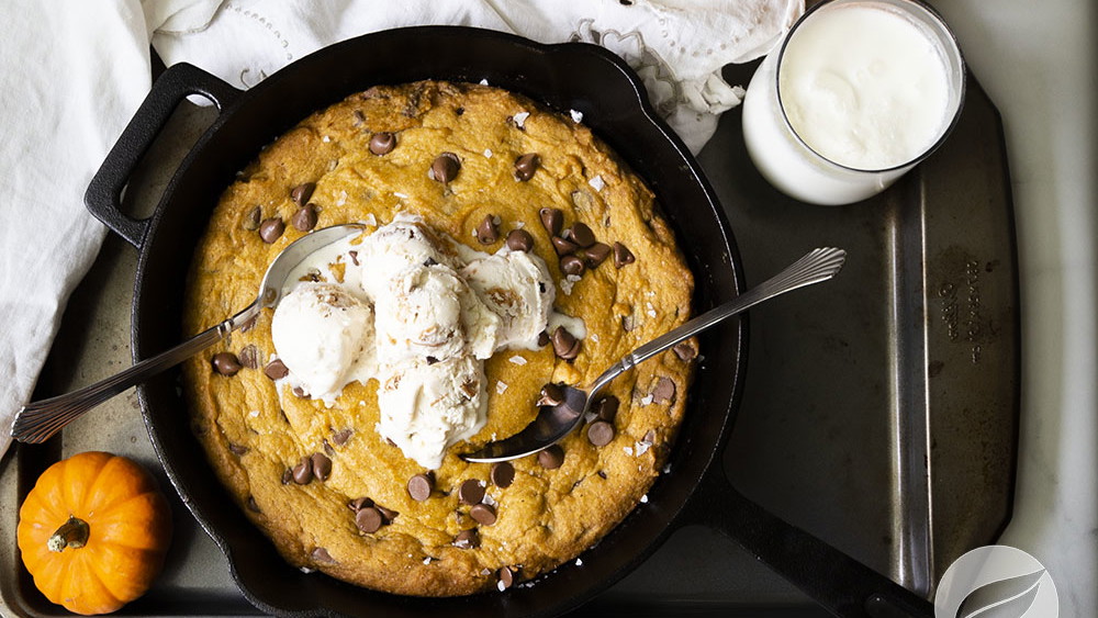 Image of Pumpkin Chai Chocolate Chip Skillet Cookie