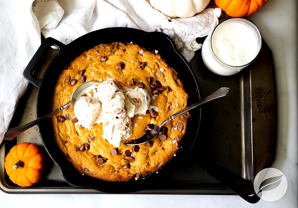 Image of Pumpkin Chai Chocolate Chip Skillet Cookie
