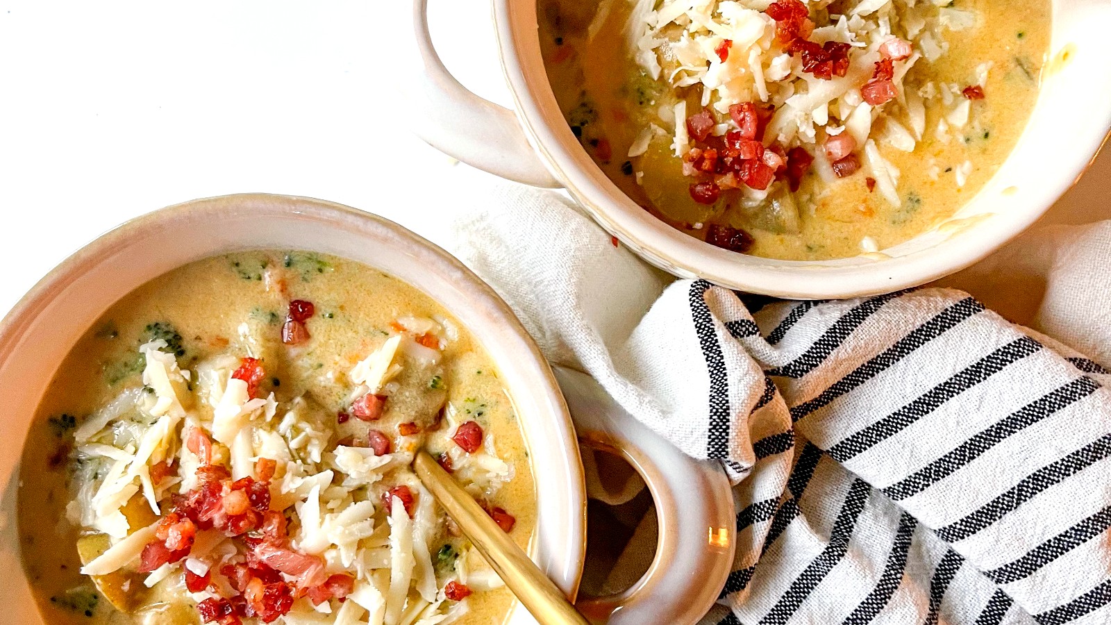 Image of Unexpected Cheddar, Broccoli & Potato Soup