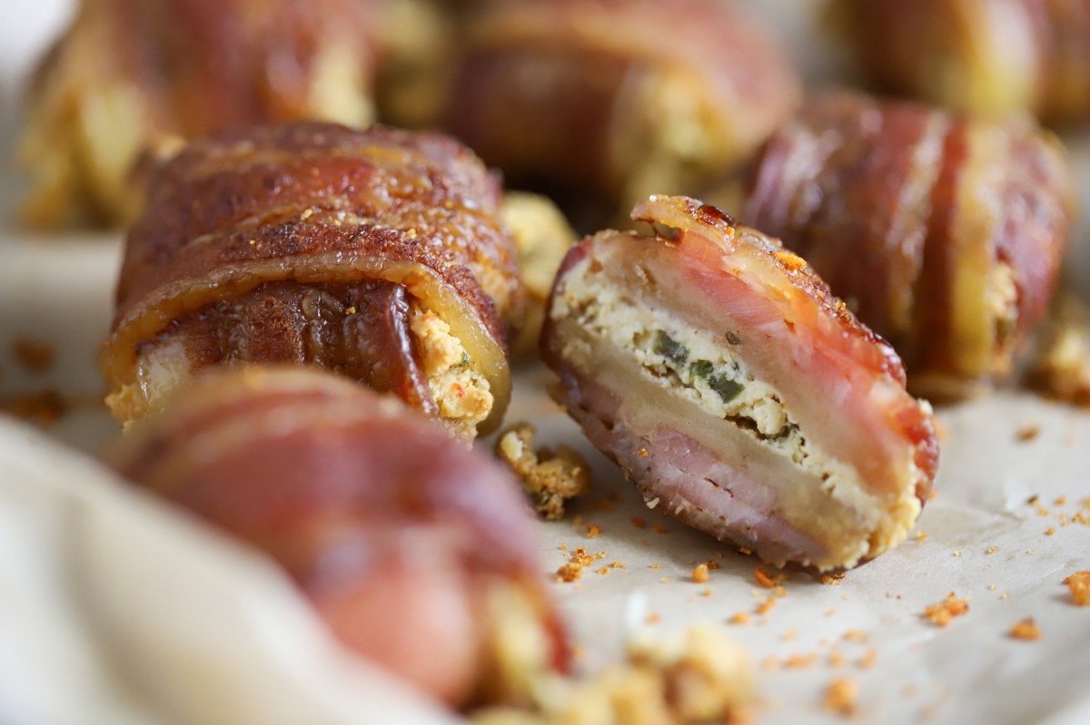 Bacon-Wrapped Cracker Bombs