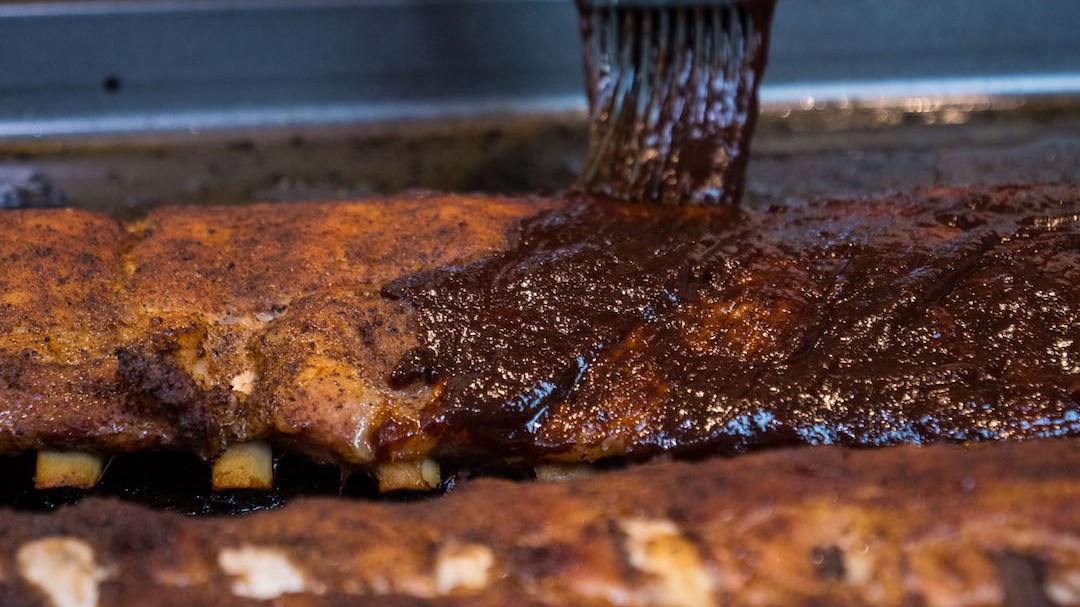 Image of Babyback Ribs with Beer-Infused Ghost BBQ Sauce