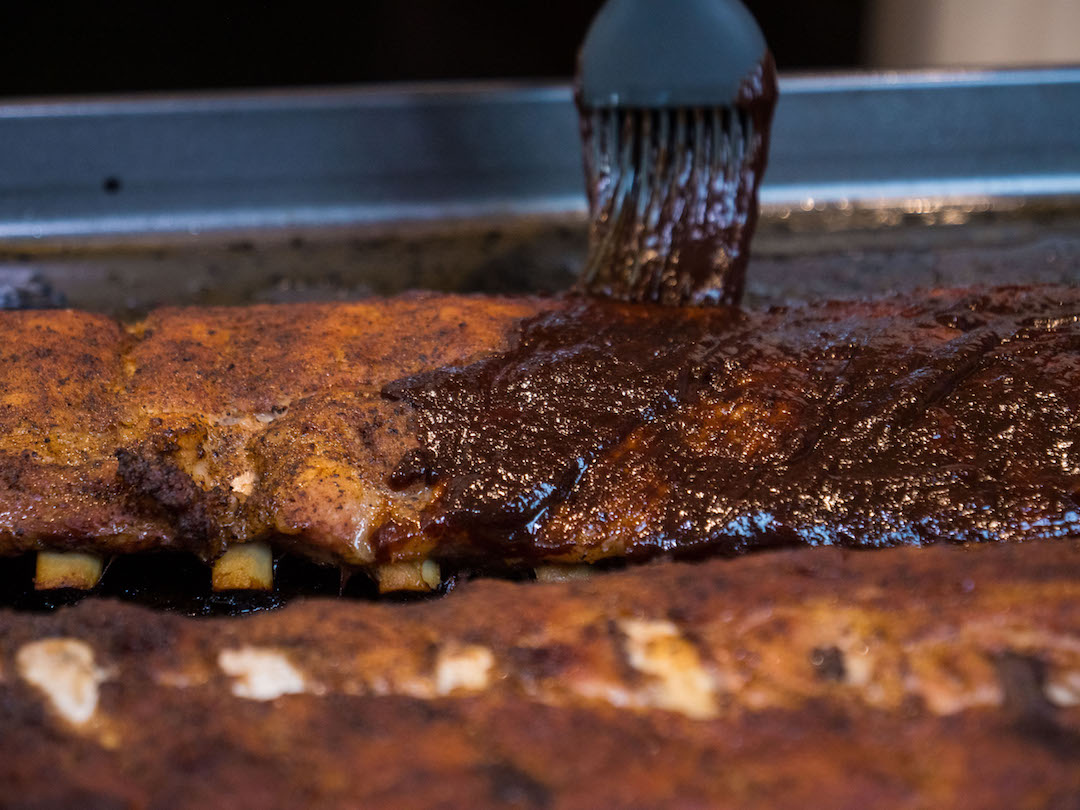 Babyback Ribs with Beer-Infused Ghost BBQ Sauce