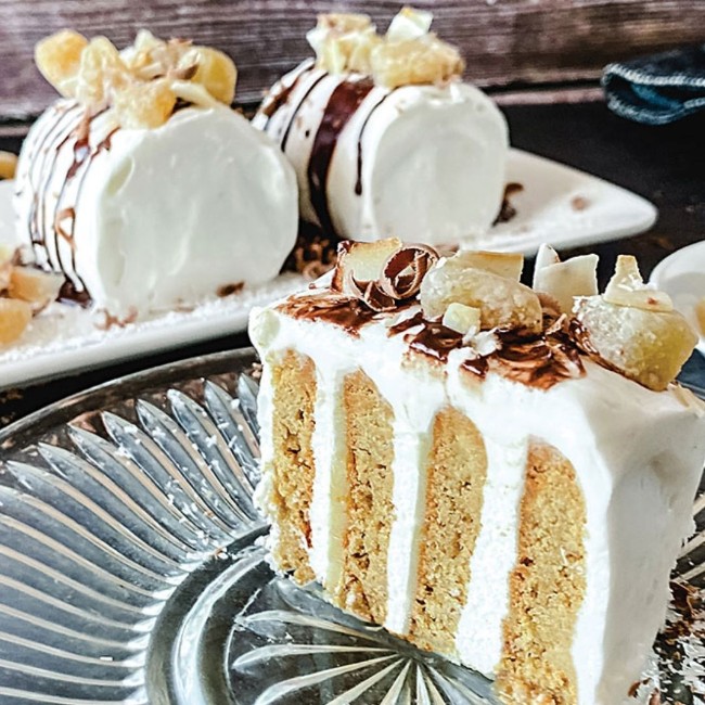 Image of Gingernut & Coconut Cream Logs