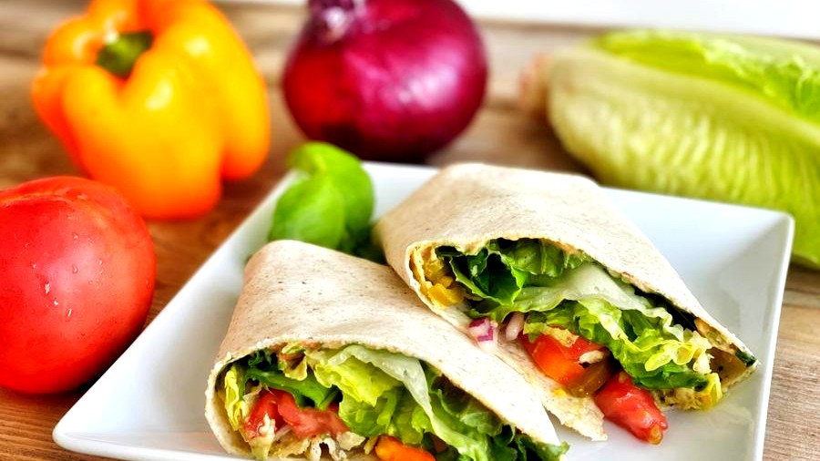 Image of Crunchy Salad Wraps