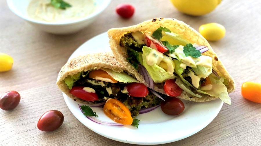 Image of Homemade Falafel Pitas