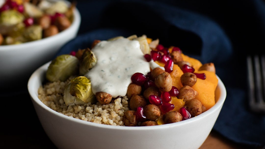 Image of Tahini Miso Dressing with Fall-Inspired Buddha Bowl 