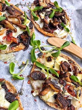 Image of Mini Pizzas de brie