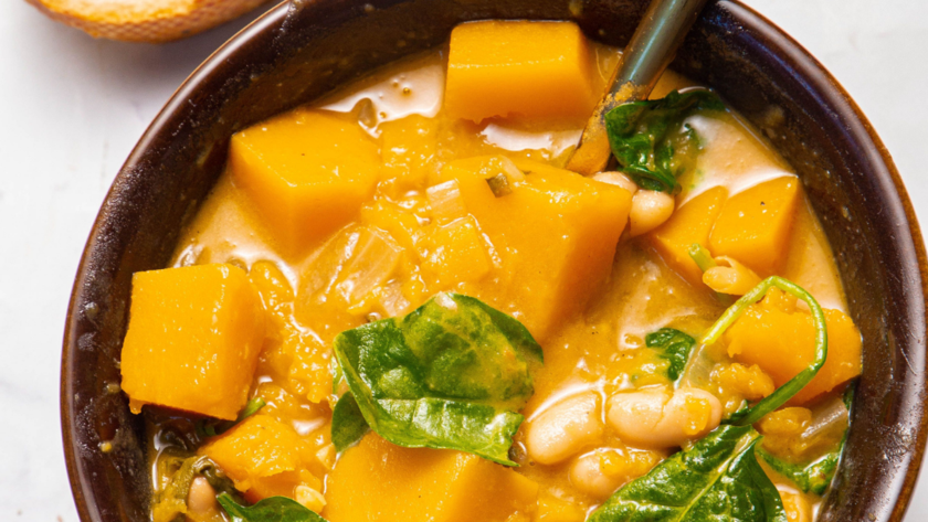 Image of Southeast Asia Butternut Squash and White Bean Soup