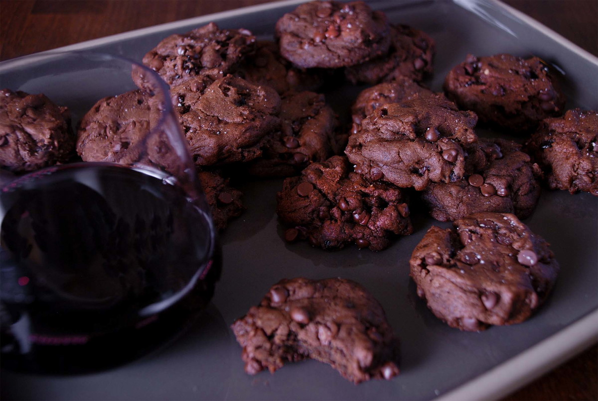 Chocolate, Cherry, & Black Pepper Cookies