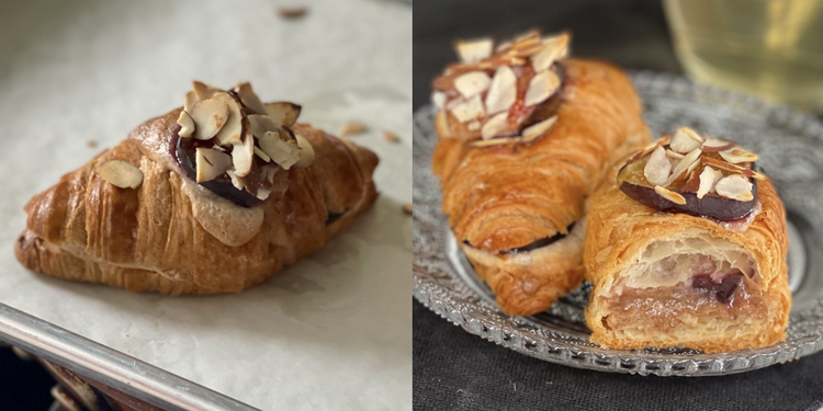 Image of Remove from the oven when ready and leave to rest at room temperature until frangipane has set and croissants have crisped up.