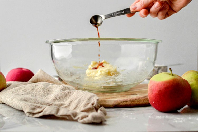 Image of Next, add your vanilla and salt. Continue mixing until fully...